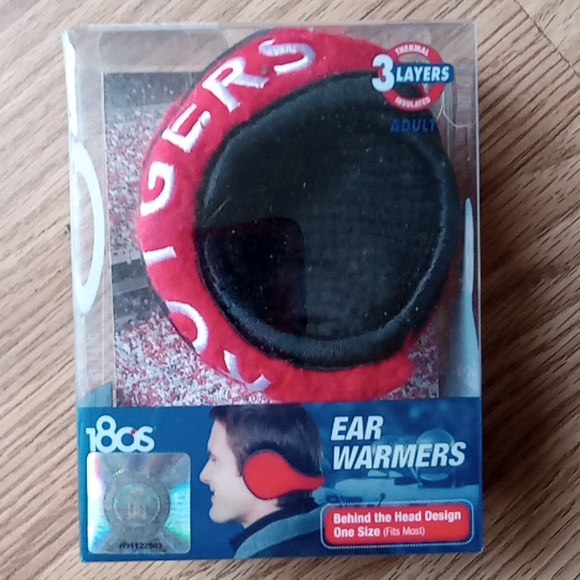 Rutgers fleece behind ear warmers collapsible adjustable 180s.com nwt s… - Picture 3 of 8